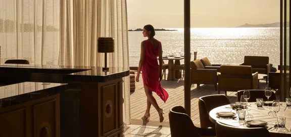 Woman at Manko Restaurant at One&Only Aesthesis