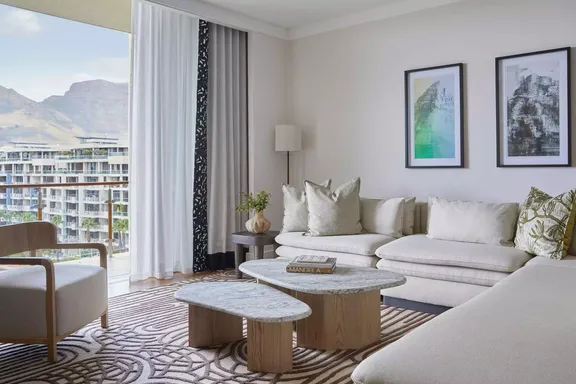 Interior view of the suite at One&Only Cape Town