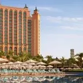 Atlantis The Palm Half Building Shot With Main Pool Thumbnail