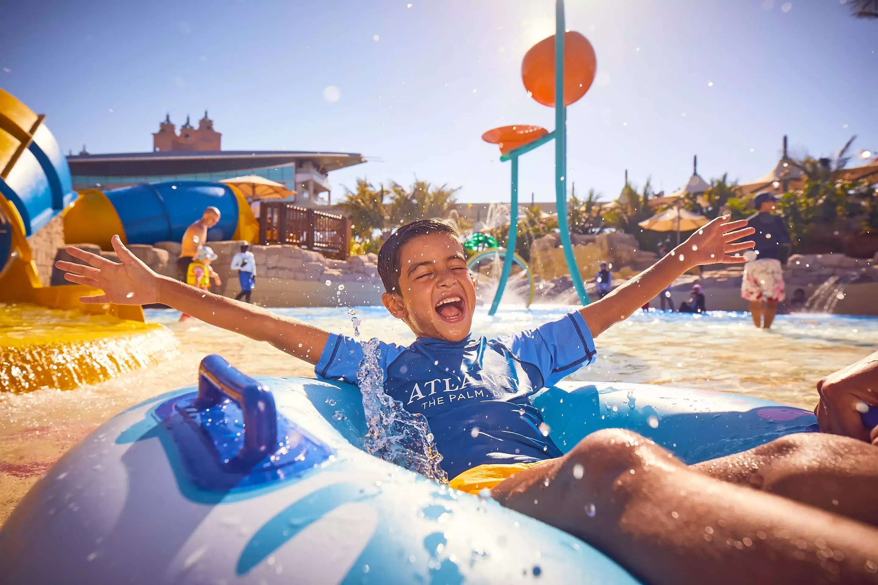 Boy in a Tube at Aquaventure