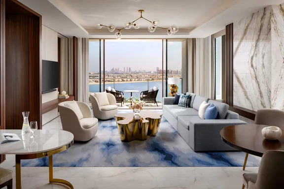 Sky Terrace Suite Living Room at Atlantis The Royal