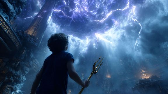 Low Angle Shot Young Boy at Lost World Aquarium