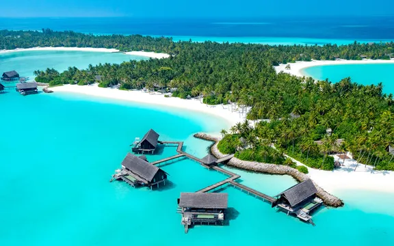 View of One&Only Reethi Rah water villas