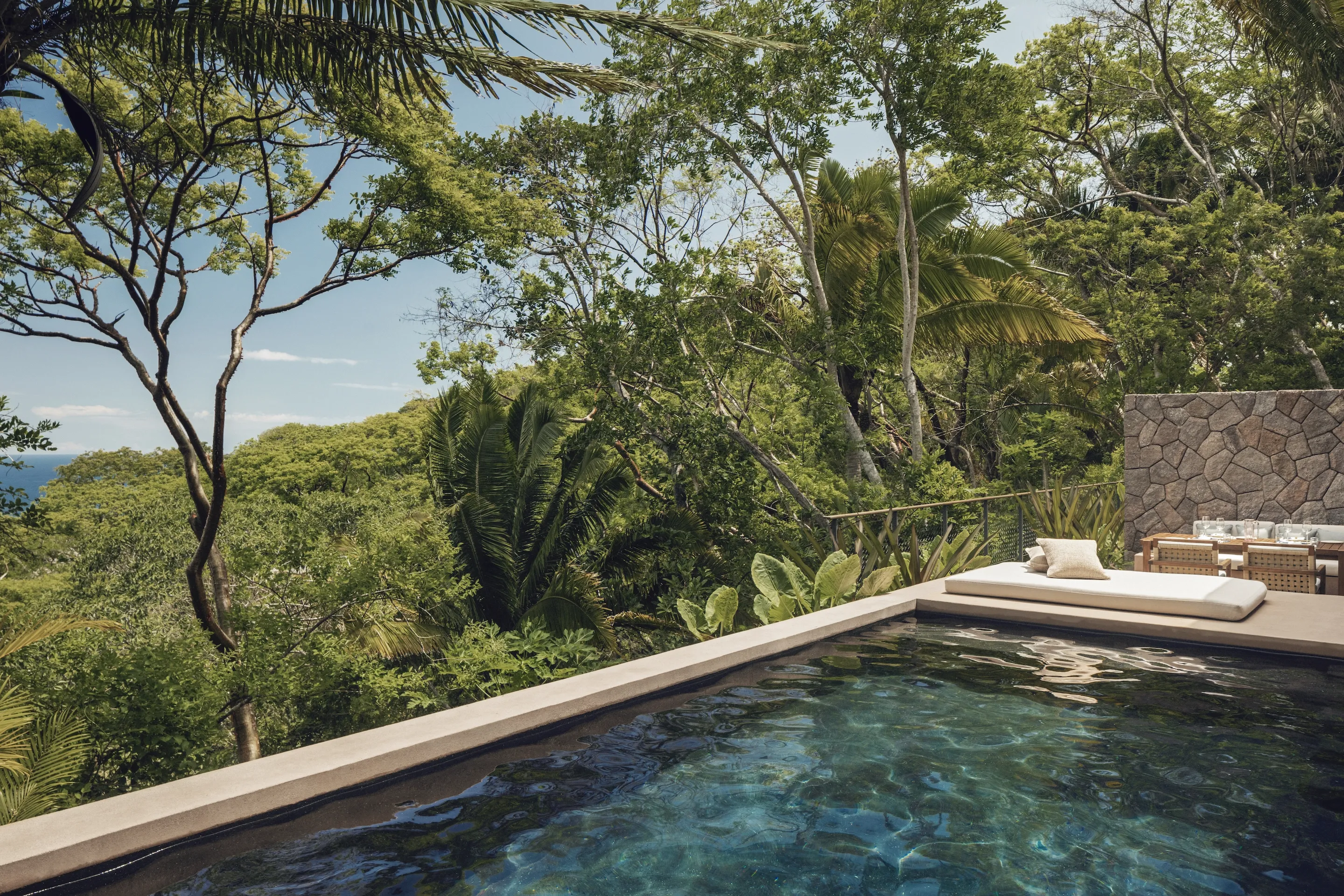 Poolside view at One&Only Mandarina Ocean Villa Banderas