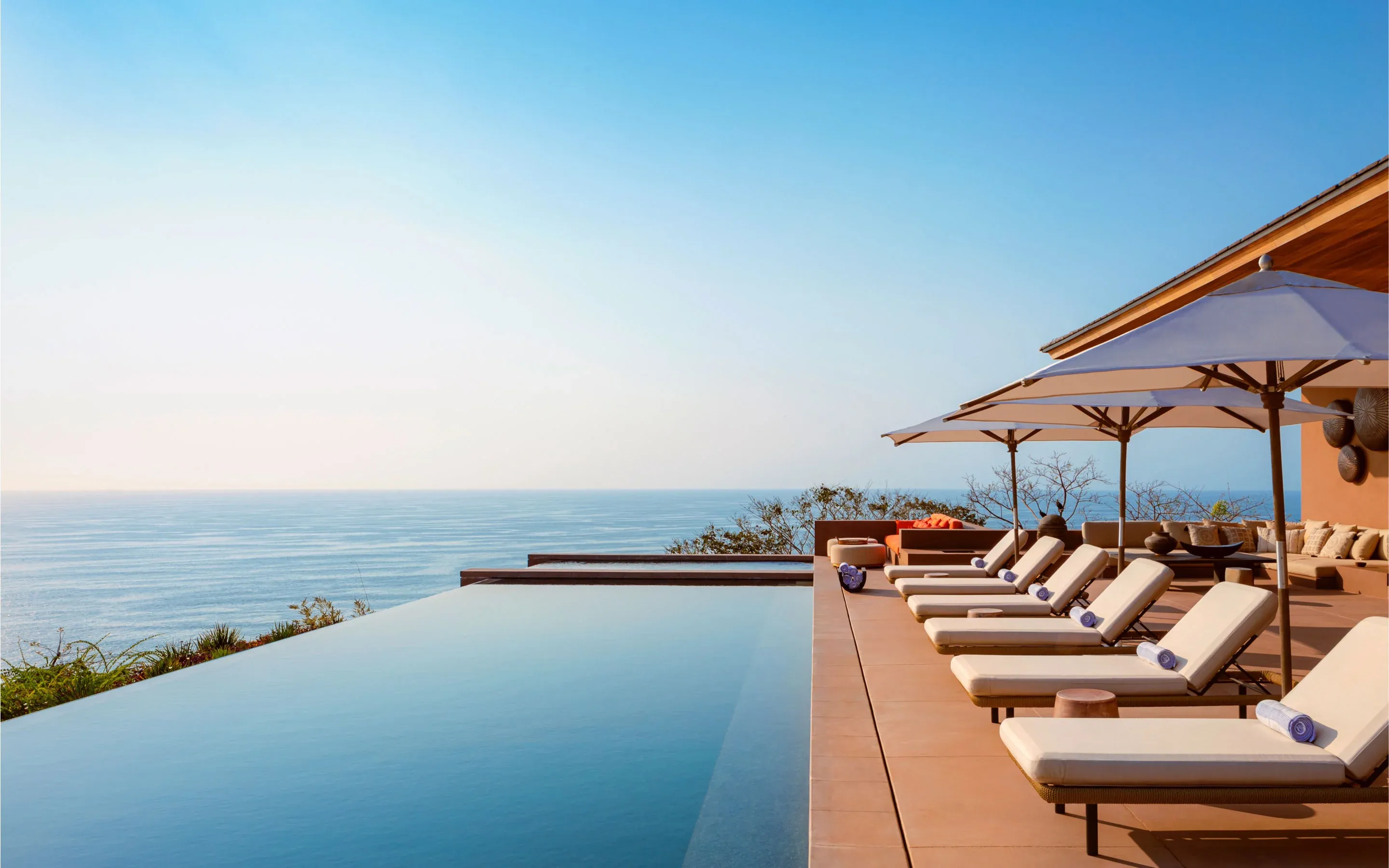 Poolside view in Signature Villa at One&Only Mandarina