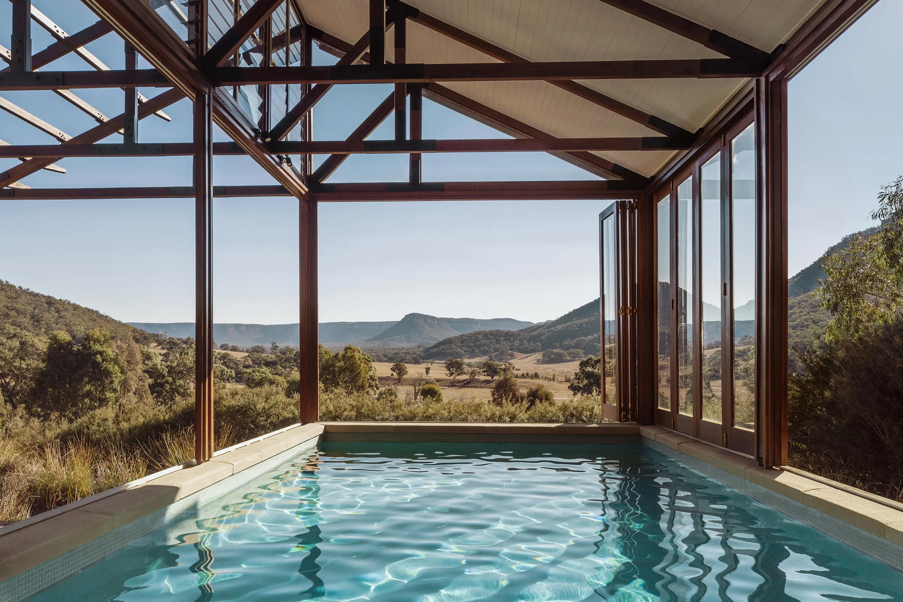 Three-Bedroom Wolgan Villa Pool at Emirates One&Only Wolgan Valley