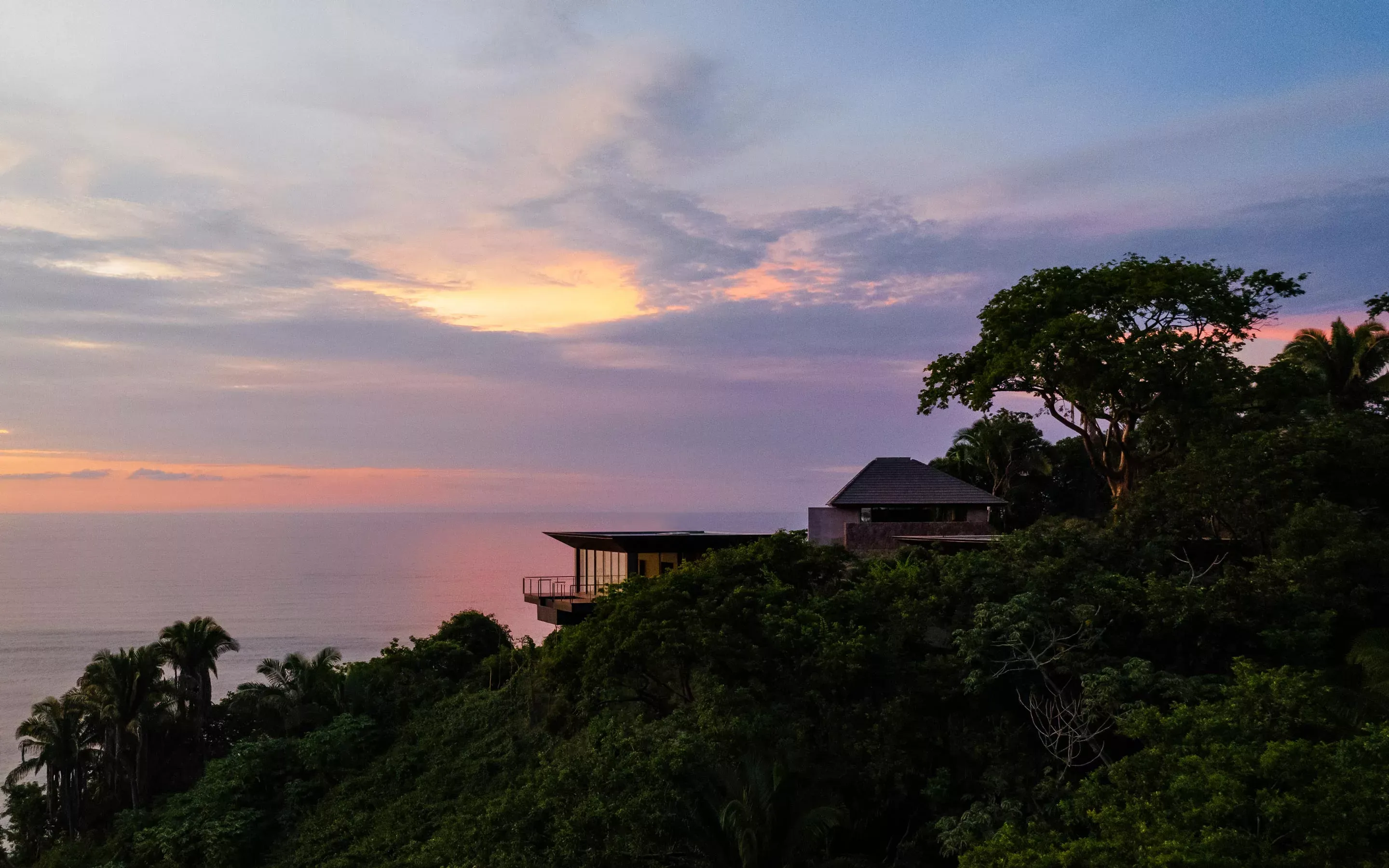One&Only Mandarina Resort's Cliff Villa in the Twilight