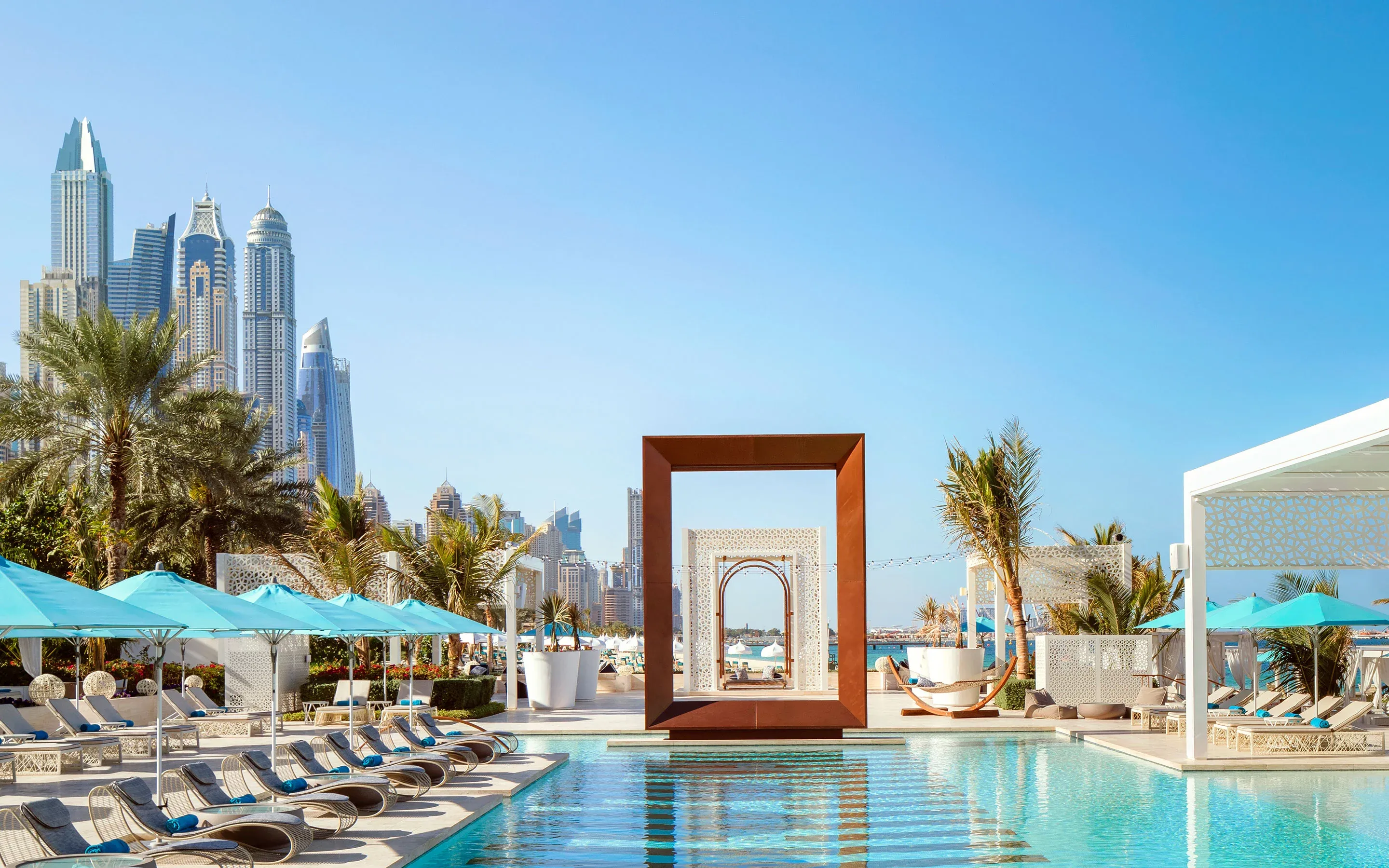 Pool view at One&Only Royal Mirage