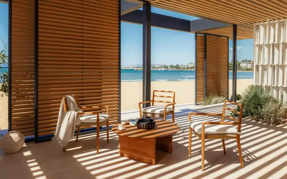 Terrace View from the Two Bedroom Topos Residence at One&Only Aesthesis