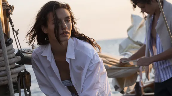 Woman on a Boat at One&Only Kéa Island