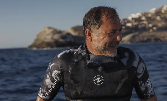 Diver Yiannis at One&Only Kéa Island