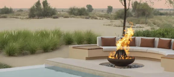 Bab Al Shams - Desert Pool Villa - Firepit