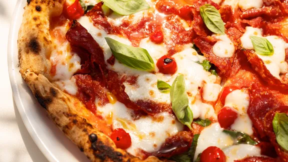 Pizza at Zest at One&Only The Palm, Dubai