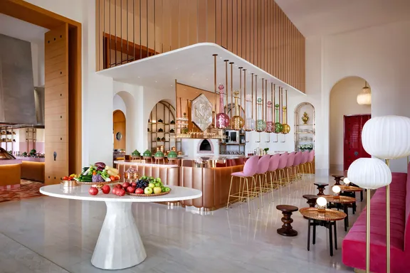 Ariana?s Persian Kitchen bar area by the entrance in Atlantis The Royal