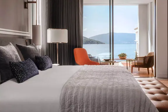 Bedroom view at One&Only Portonovi