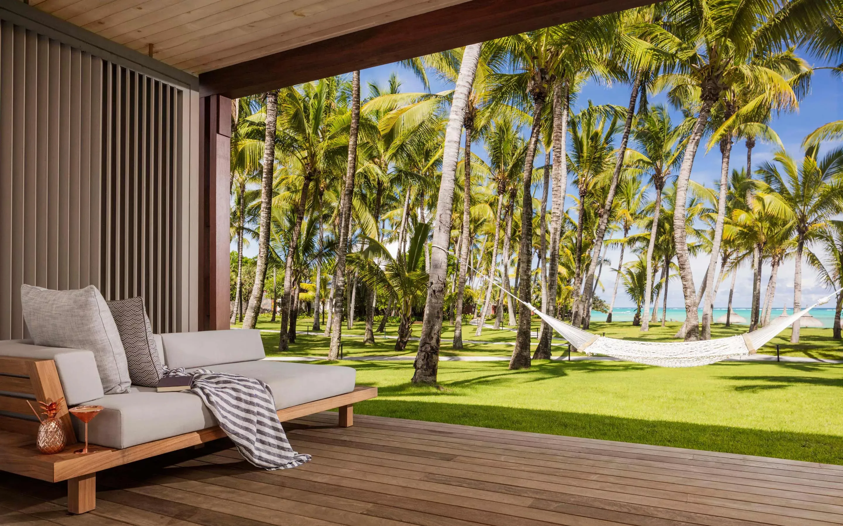 Scenic view of the ocean from the Ocean Suite at One&Only Le Saint Géran