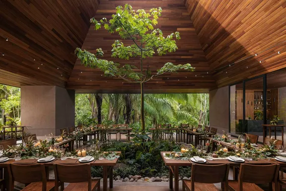 The interior of the venue at One&Only Mandarina