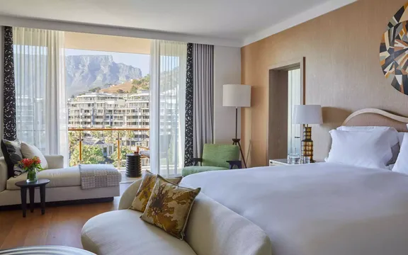 View of the bedroom at One&Only Cape Town