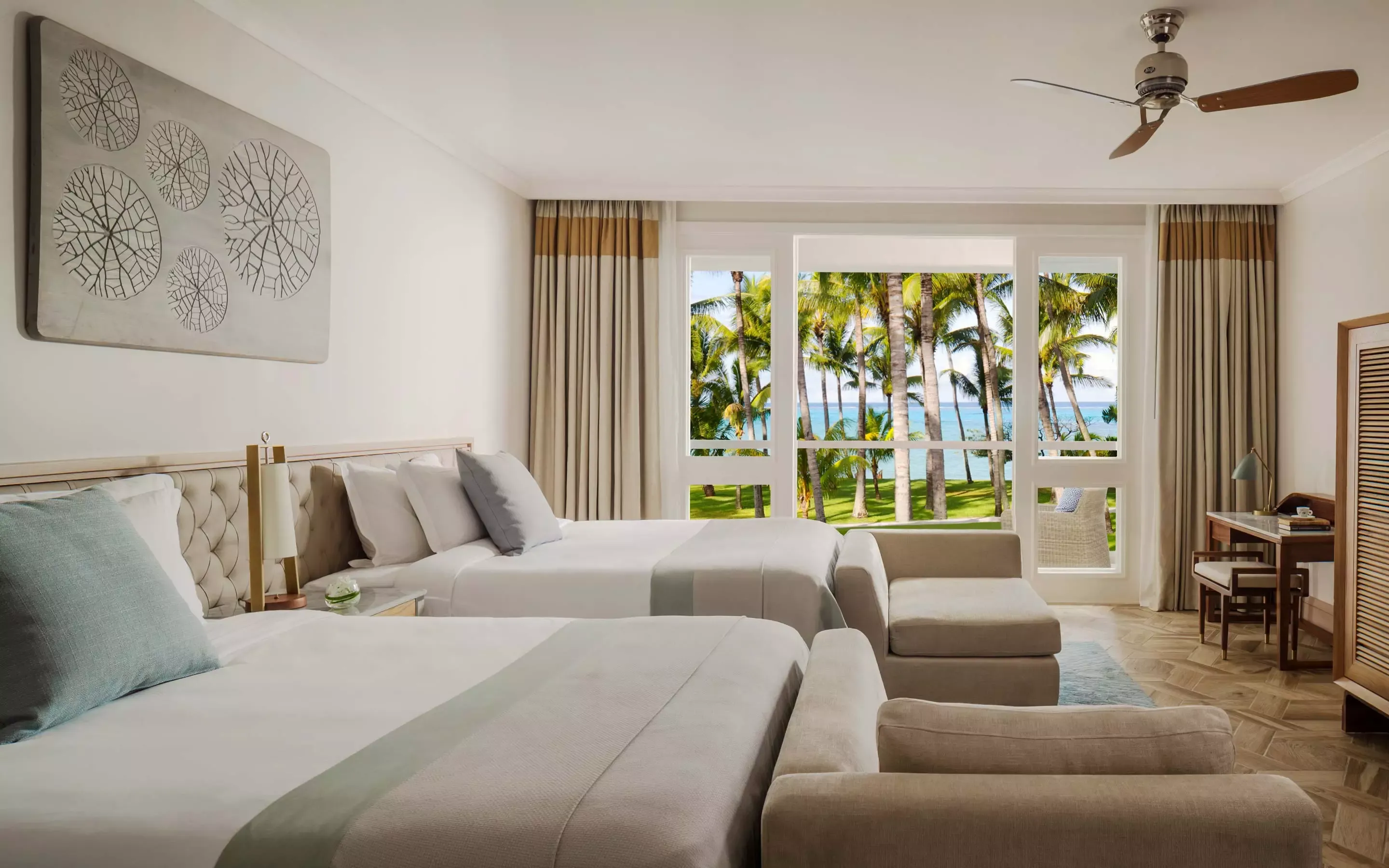 Bedroom setup at One&Only Le Saint Géran