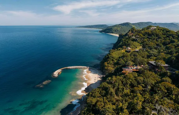 Aerial view of One&Only Mandarina Mexico