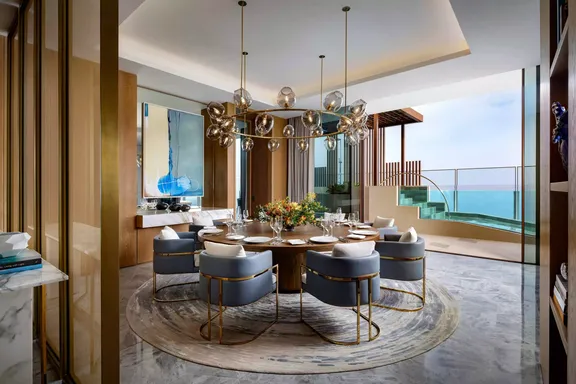 Horizon Penthouse Dining Room at Atlantis The Royal