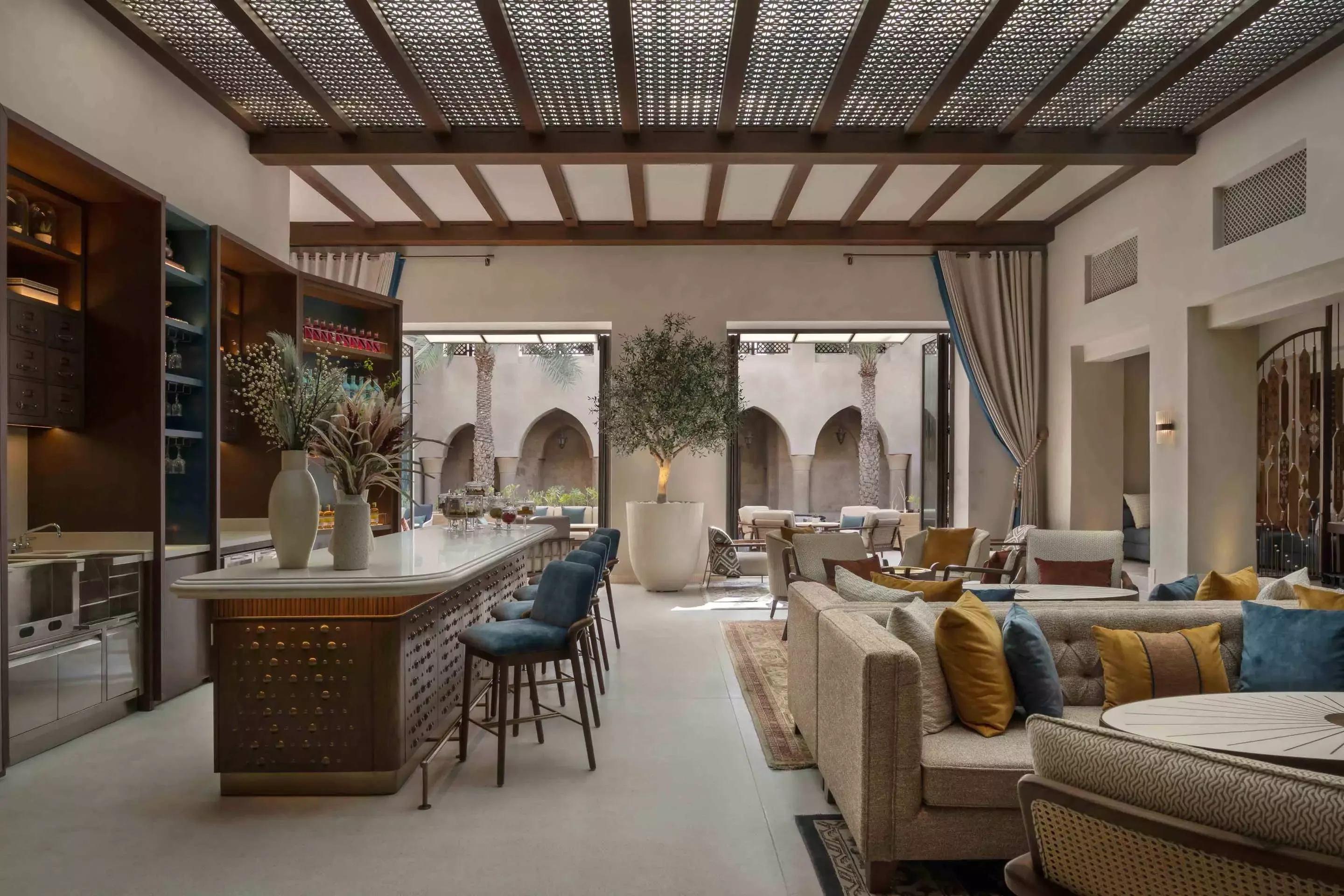 Interior view of Lobby Lounge at Bab Al Shams