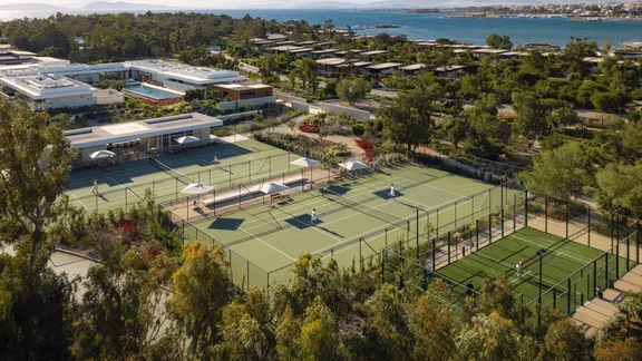 One&Only Aesthesis - Tennis Court - Drone View