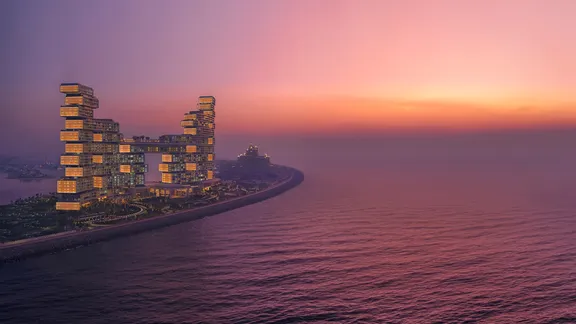 Atlantis the Royal Sunset Panaromic View 