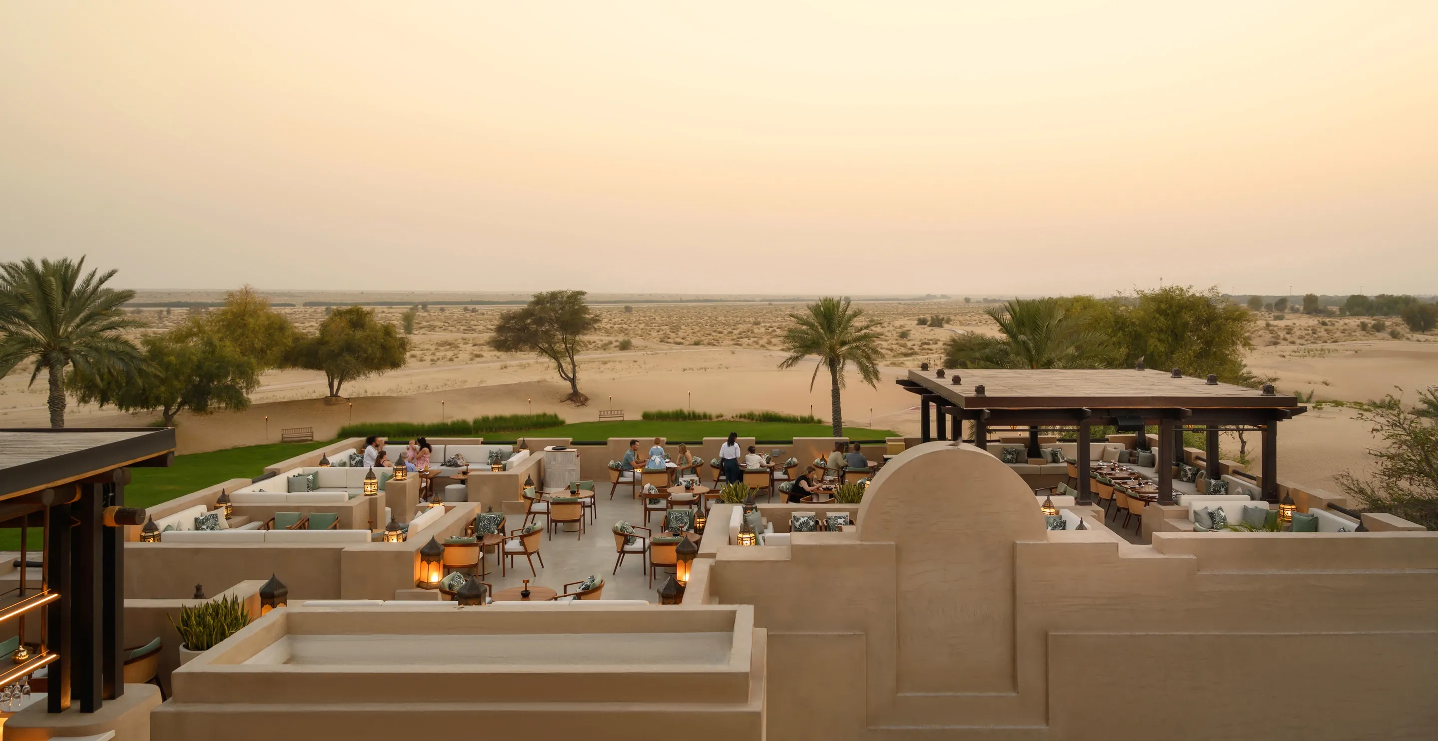 Terrace View at Anwā Restaurant at Bab Al Shams