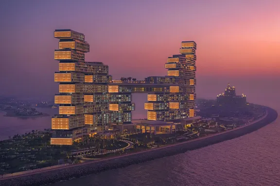 Atlantis The Royal building at sunset