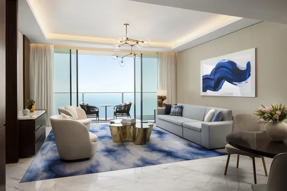 Sky Terrace Suite Living Room Ocean View at Atlantis The Royal