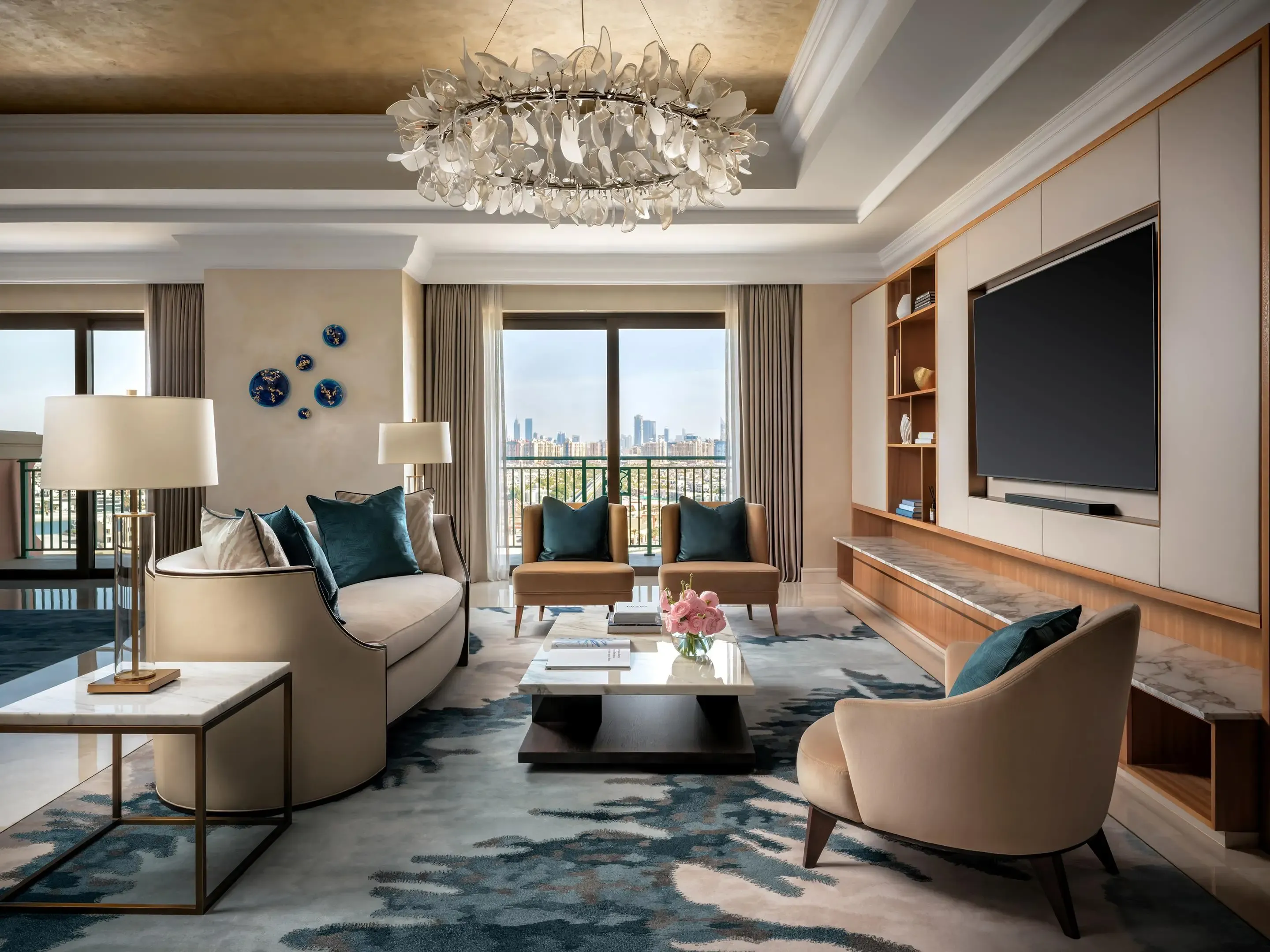 Presidential Suite Living Room Area At Atlantis, The Palm
