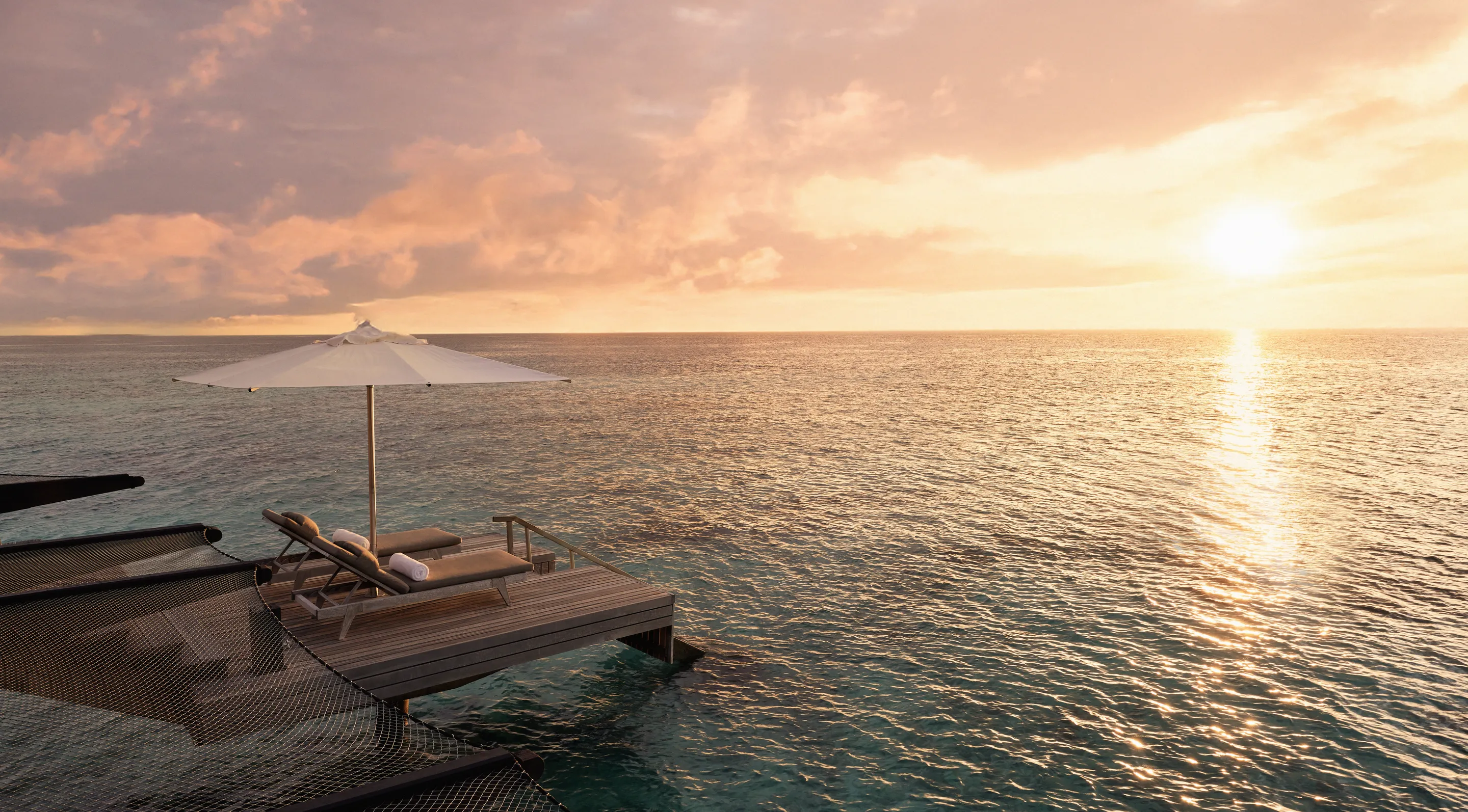 One&Only Reethi Rah - View of the sea from water villa