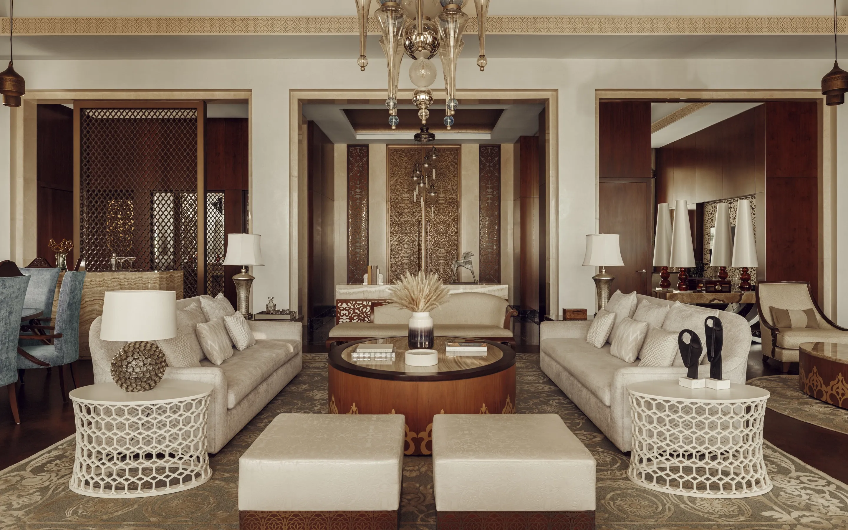 Living Room, Grand Palm Suite at One&Only The Palm