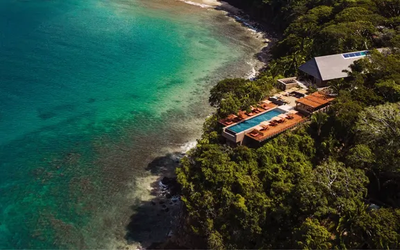 View of the coastal rainforest at One&Only Mandarina