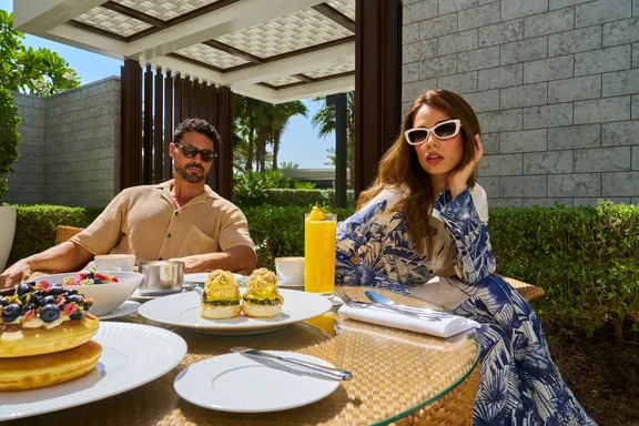 Couple Dining in Royal Club at Atlantis The Royal 