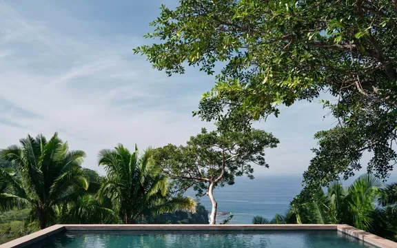 Pool view at One&Only Mandarina