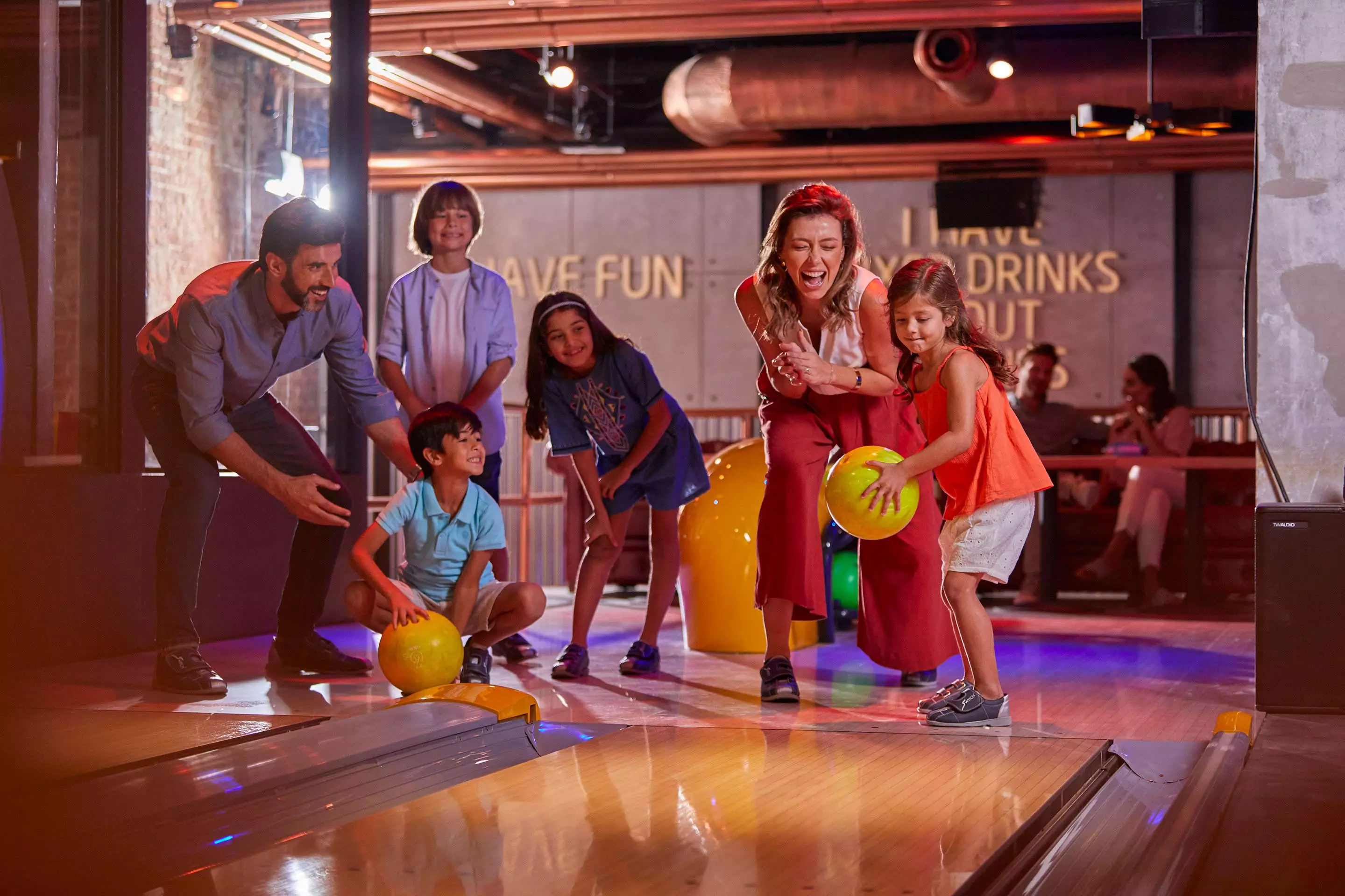 Family Bowling at Wavehouse