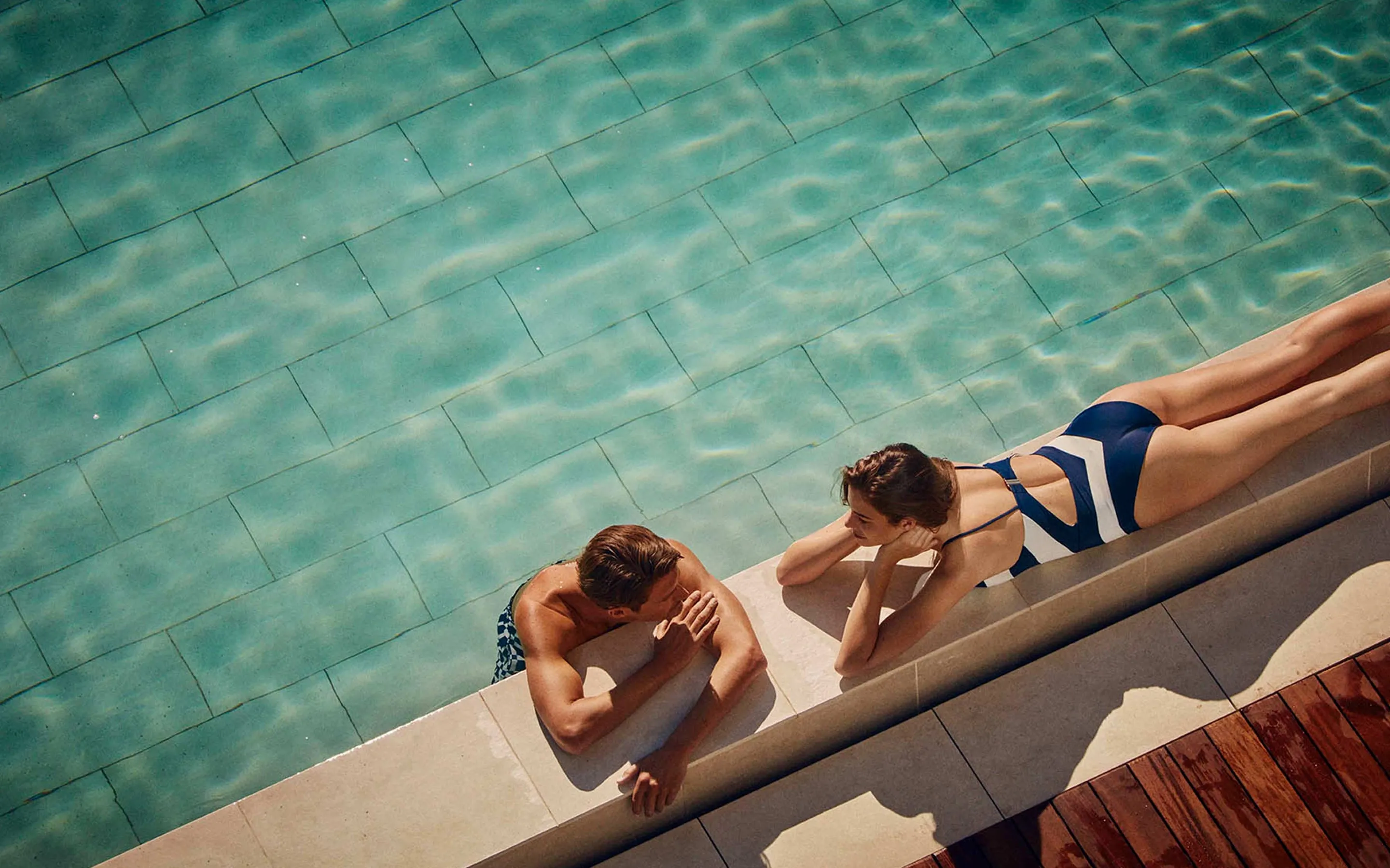 Couple by the Pool at One&Only Portonovi