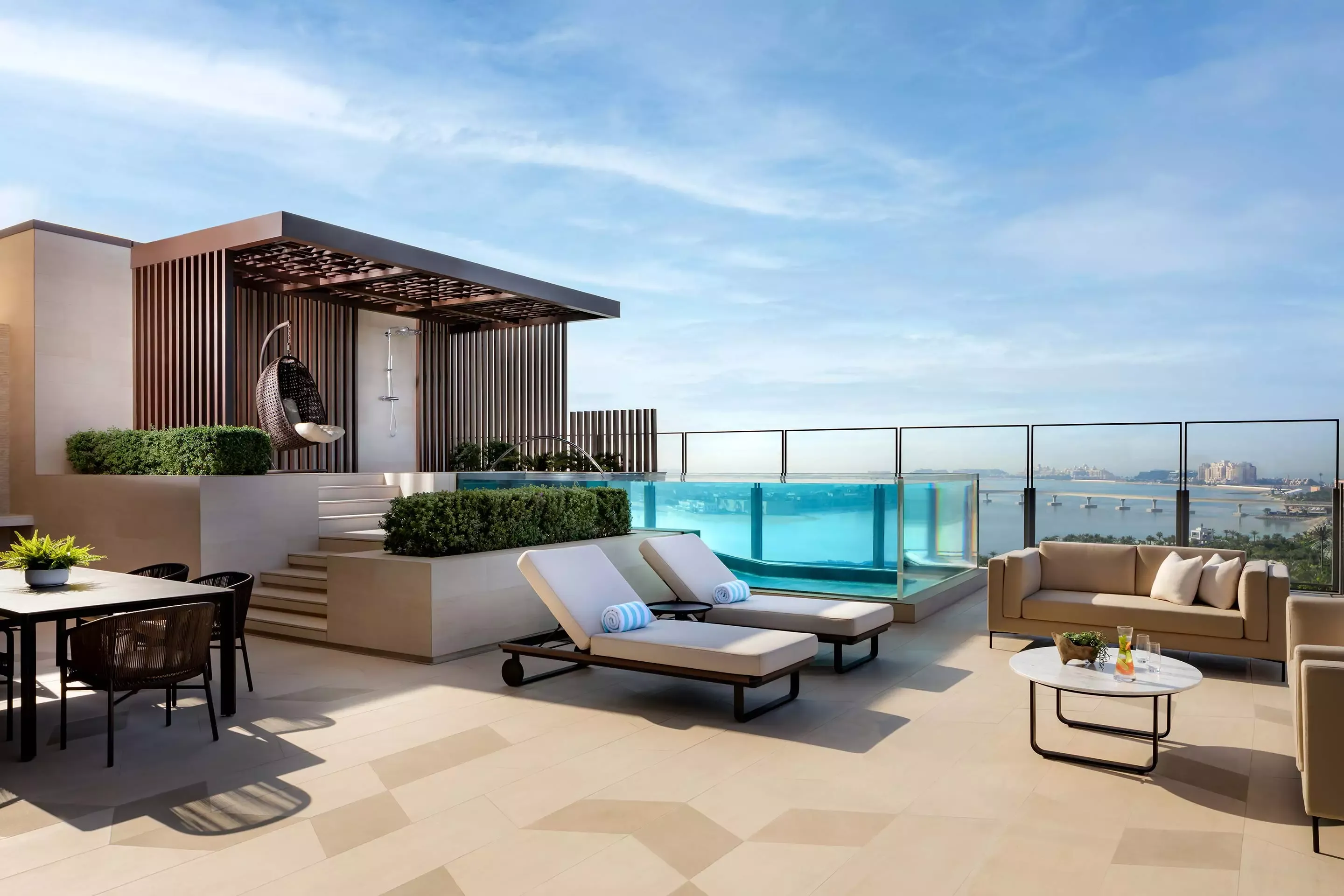 Sky Pool Villa Terrace Day Shot at Atlantis The Royal