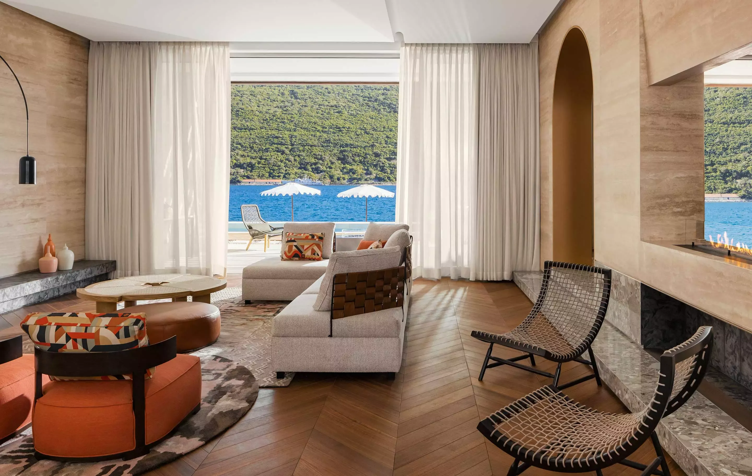 Living room view at One&Only Portonovi Villa Lovcen