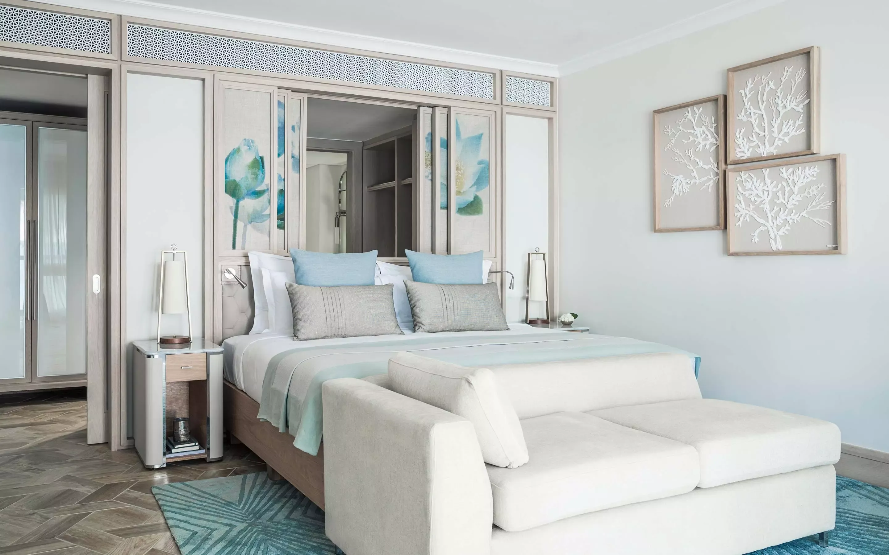 Beachfront Suite Bedroom at One&Only Le Saint G?ran