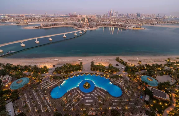 View of The Palm from Atlantis