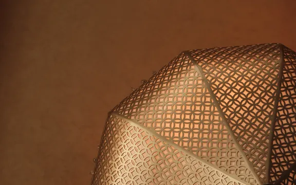 Chandelier close-up at The Lounge at One&Only The Palm, Dubai