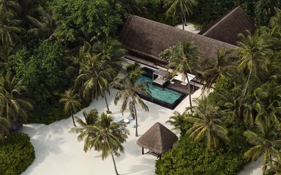 One&Only Reethi Rah - Accommodation - Grand Beach Villa with Pool - Drone