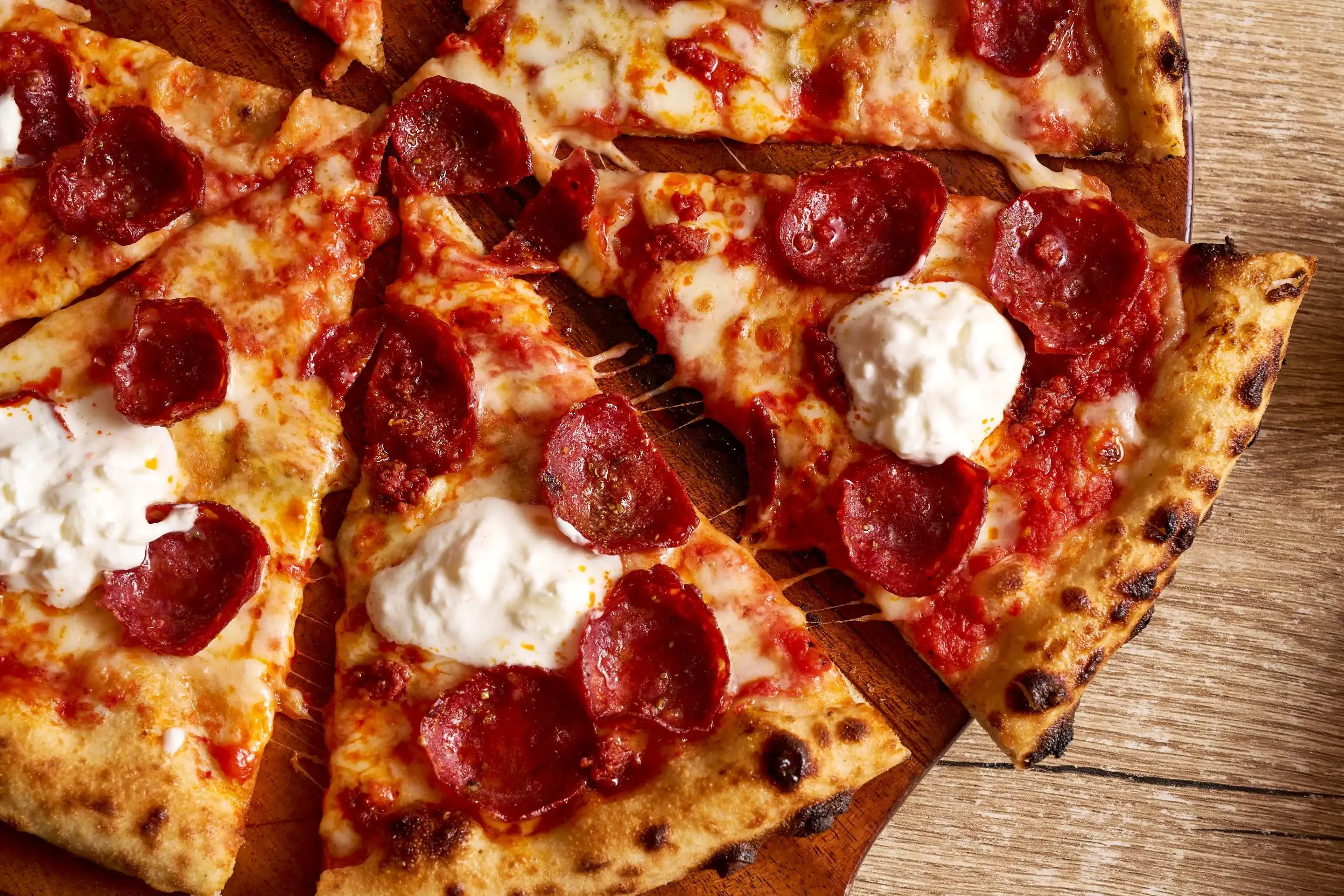 Street Pizza Salami & Buffalo Cheese Pizza