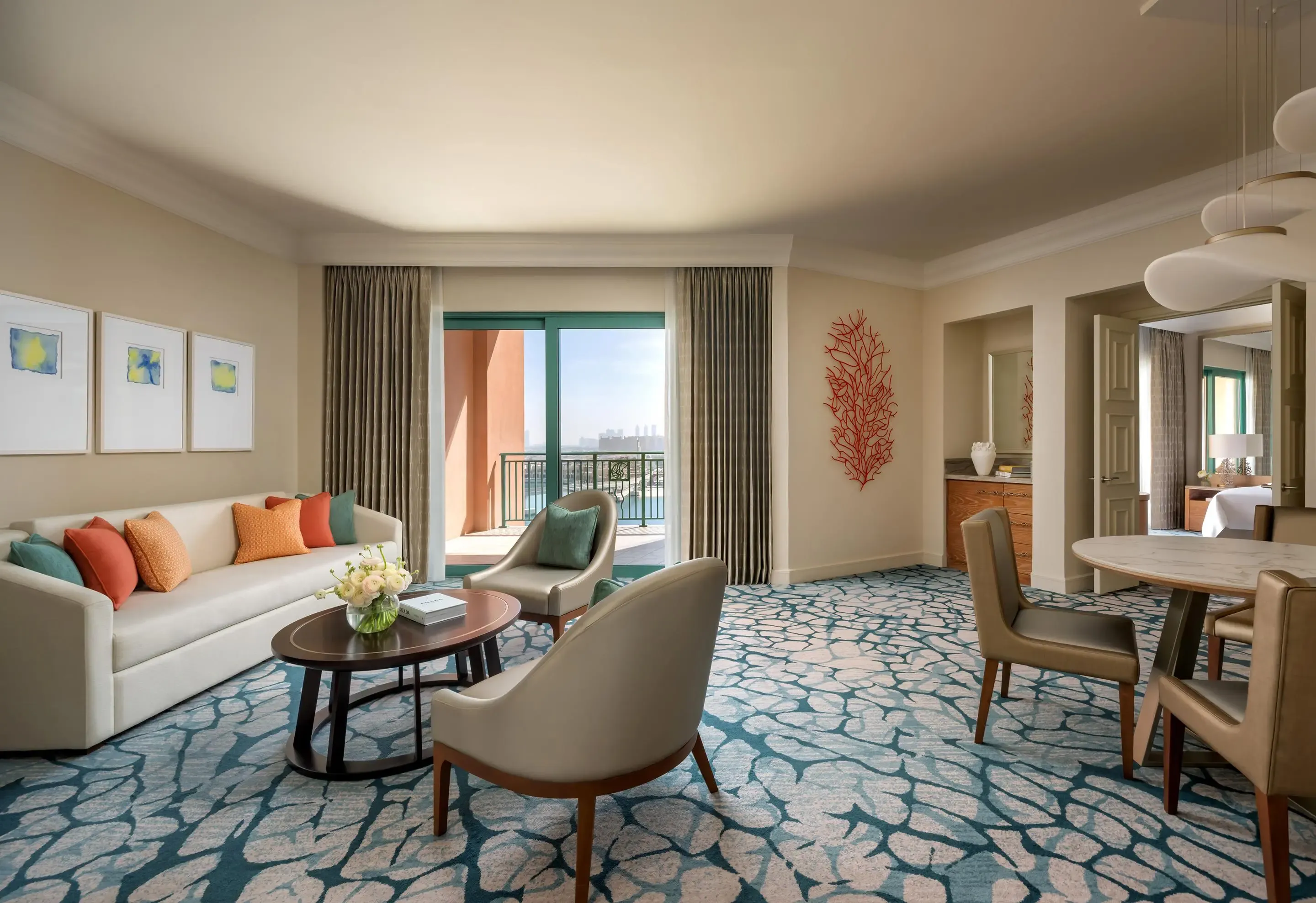 Terrace Suite Living Room Area At Atlantis, The Palm