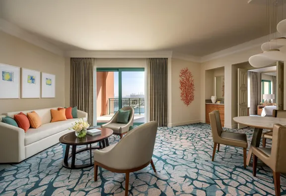 Terrace Suite Living Room Area At Atlantis, The Palm