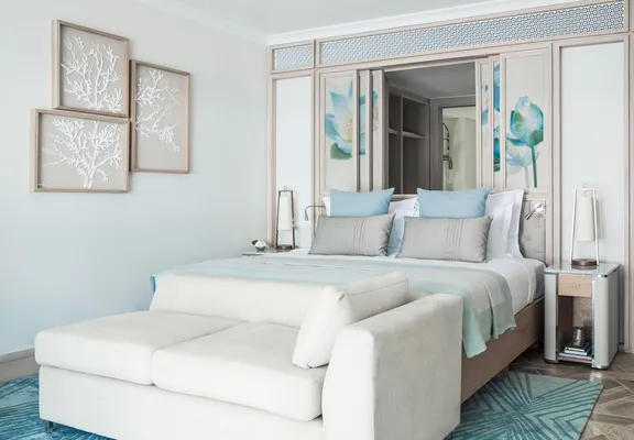 Interior view of Ocean Room at One&Only Le Saint Géran