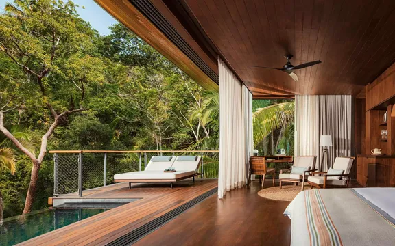 Treehouse Bedroom View at One&Only Mandarina